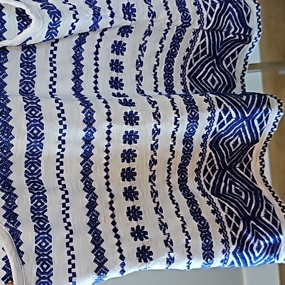 Sam Edelman Blue Embroidered Racerback Tank - Picture 7 of 9